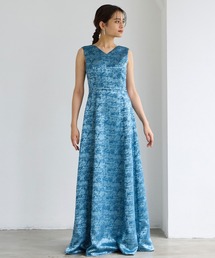 AIMER（エメ）の「【WEB限定】演奏会用ジャカードノースリーブカラーロングドレス（ドレス）」