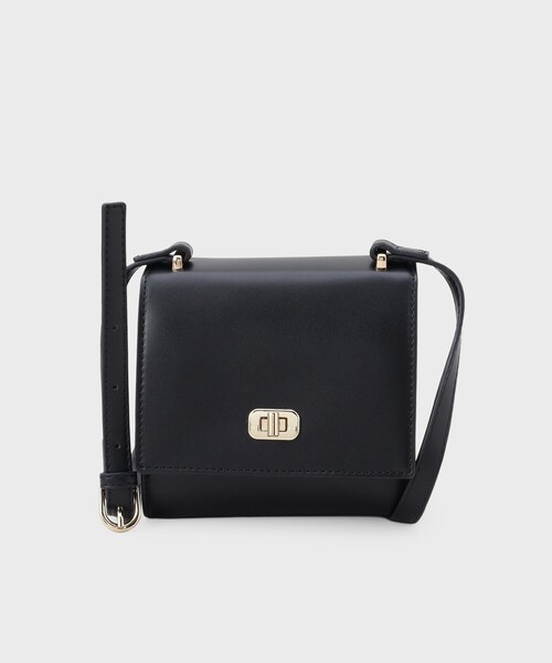 INDIVI(インディヴィ)の「ミニスクエアショルダー(ショルダーバッグ・レディース・ブルー系その他/ブラック・00)」の7枚目の写真