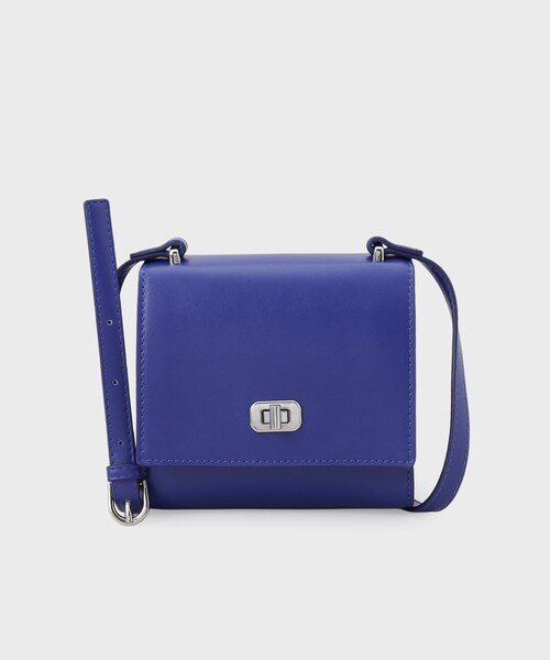 INDIVI(インディヴィ)の「ミニスクエアショルダー(ショルダーバッグ・レディース・ブルー系その他/ブラック・00)」の5枚目の写真