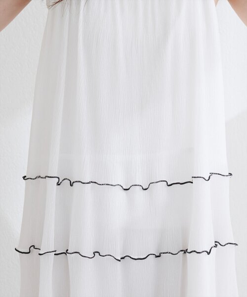 natural couture（ナチュラルクチュール）の「プリーツメローキャミワンピース（ワンピース・レディース・オフホワイト/ブラック/ブラウン・FREE）」の17枚目の写真