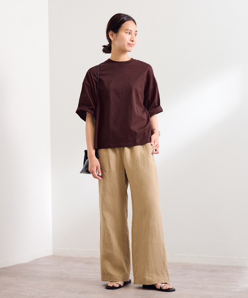 FRAMeWORK(フレームワーク)の「≪追加≫モックネックTシャツ2(Tシャツ/カットソー・レディース・ブラック/ホワイト/ボルドー・FREE)」の13枚目の写真