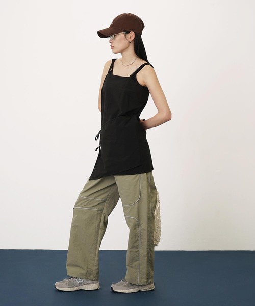 DISPATCHER NO.8（ディスパッチャーナンバーエイト）の「パイピングラインタフタパンツ（その他パンツ・レディース・オリーブ/ブラック・ONE SIZE）」の11枚目の写真