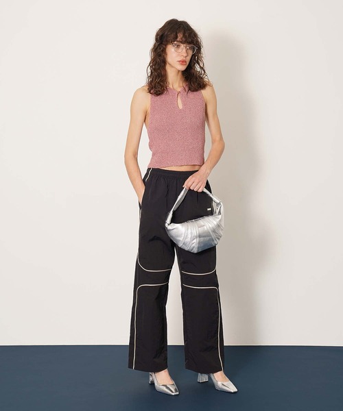 DISPATCHER NO.8（ディスパッチャーナンバーエイト）の「パイピングラインタフタパンツ（その他パンツ・レディース・オリーブ/ブラック・ONE SIZE）」の17枚目の写真