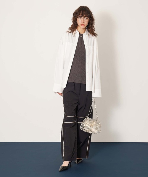 DISPATCHER NO.8（ディスパッチャーナンバーエイト）の「パイピングラインタフタパンツ（その他パンツ・レディース・オリーブ/ブラック・ONE SIZE）」の16枚目の写真