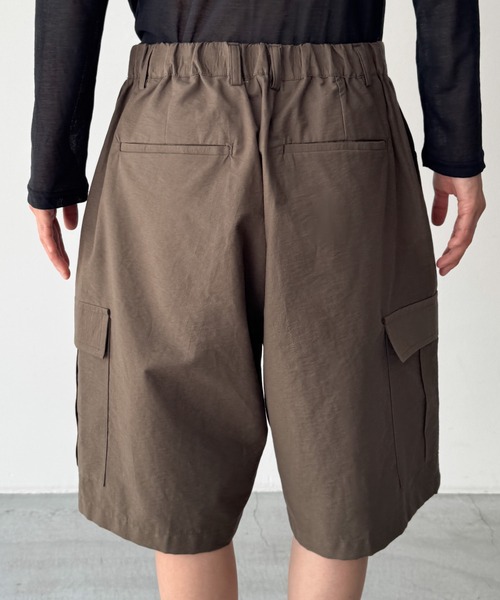CANAL JEAN（キャナルジーン）の「choice_cnl　コットンナイロンカーゴハーフパンツ（カーゴパンツ・レディース・ブラウン・ONE SIZE）」の8枚目の写真