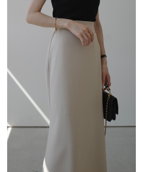 amel（エイメル）の「【RE ARRIVAL】ベーシックフレアロングスカート / ベージュ（スカート・レディース・ベージュ・FREE）」の3枚目の写真