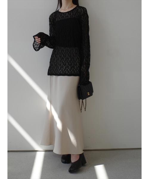 amel（エイメル）の「【RE ARRIVAL】ベーシックフレアロングスカート / ベージュ（スカート・レディース・ベージュ・FREE）」の7枚目の写真