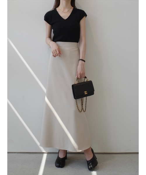 amel（エイメル）の「【RE ARRIVAL】ベーシックフレアロングスカート / ベージュ（スカート・レディース・ベージュ・FREE）」の9枚目の写真