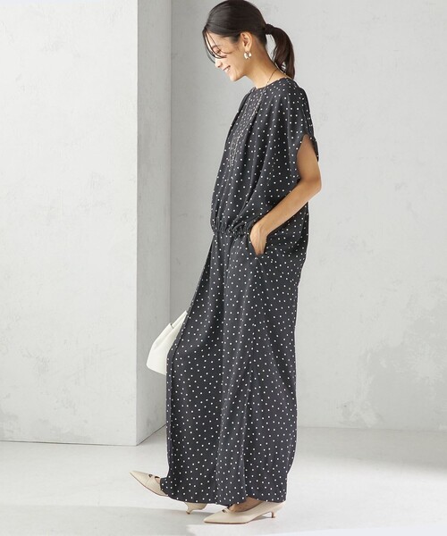 セール】〈手洗い可能/接触冷感〉アムンゼン ドット ドルマン ブラウス