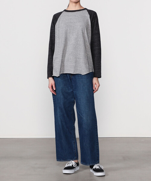 FilMelange（フィルメランジェ）の「FilMelange | 〈別注〉ベースボール 長袖Tシャツ WOMEN（Tシャツ/カットソー・レディース・グレー系その他/ホワイト系その他・1）」の14枚目の写真