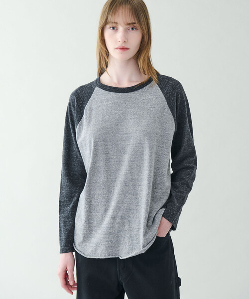 FilMelange（フィルメランジェ）の「FilMelange | 〈別注〉ベースボール 長袖Tシャツ WOMEN（Tシャツ/カットソー・レディース・グレー系その他/ホワイト系その他・1）」の15枚目の写真