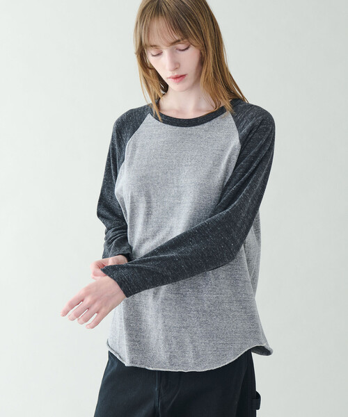 FilMelange（フィルメランジェ）の「FilMelange | 〈別注〉ベースボール 長袖Tシャツ WOMEN（Tシャツ/カットソー・レディース・グレー系その他/ホワイト系その他・1）」の16枚目の写真