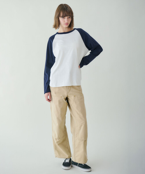 FilMelange（フィルメランジェ）の「FilMelange | 〈別注〉ベースボール 長袖Tシャツ WOMEN（Tシャツ/カットソー・レディース・グレー系その他/ホワイト系その他・1）」の20枚目の写真