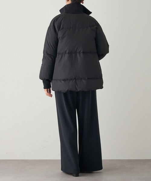 BEARDSLEY（ビアズリー）の「ジップフレアダウン（ダウンジャケット/コート・レディース・ベージュ/ブラック・FREE）」の13枚目の写真