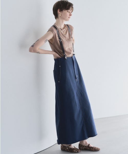 Muel Chic(ミュエルシック)の「Tao sleeveless CS タオノースリーブカットソー(Tシャツ/カットソー・レディース・グレー/ブラック/サックスブルー/モカ/オレンジ/ホワイト・FREE)」の20枚目の写真