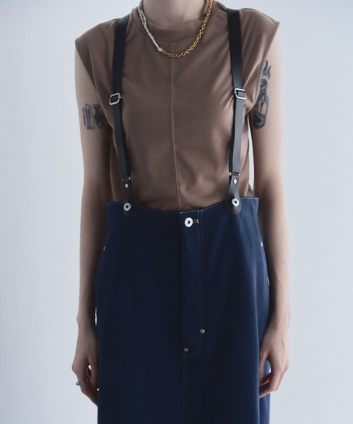 Muel Chic(ミュエルシック)の「Tao sleeveless CS タオノースリーブカットソー(Tシャツ/カットソー・レディース・グレー/ブラック/サックスブルー/モカ/オレンジ/ホワイト・FREE)」の22枚目の写真