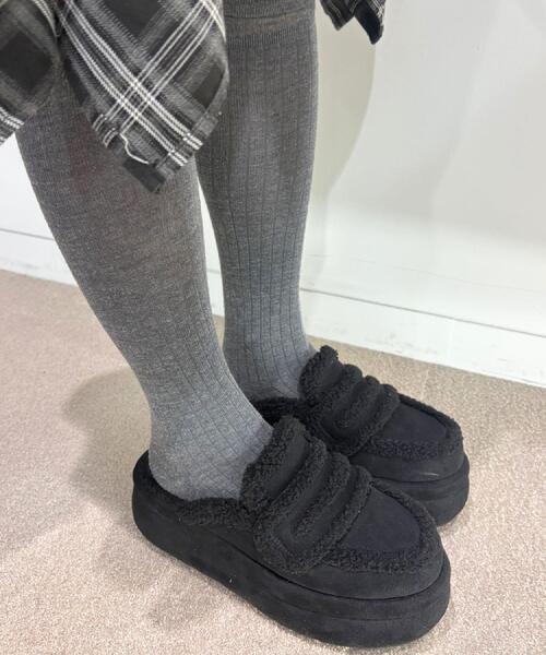 ESPERANZA（エスペランサ）の「SNSで話題！ふわもこボアサボ（サンダル・レディース・ベージュ/ブラック・LL/L/M/S）」の8枚目の写真