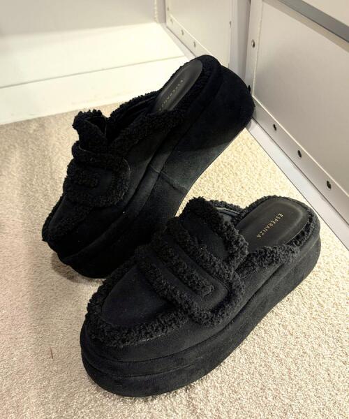 ESPERANZA（エスペランサ）の「SNSで話題！ふわもこボアサボ（サンダル・レディース・ベージュ/ブラック・LL/L/M/S）」の22枚目の写真