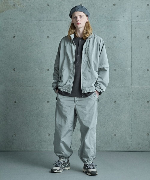 FUSE(フューズ)の「コットンナイロンピグメント加工パンツ(その他パンツ・メンズ・ブラック/オフホワイト・01/03/02)」の9枚目の写真