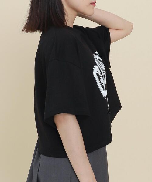 WOND（ウォンド）の「WEGO/GEORGIAショートT（Tシャツ/カットソー・レディース・杢グレー/ブラック・FREE）」の5枚目の写真