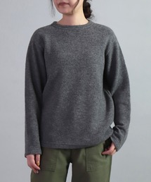 [OMNIGOD womens / オムニゴッド] 接結ウール クルーネックセーター