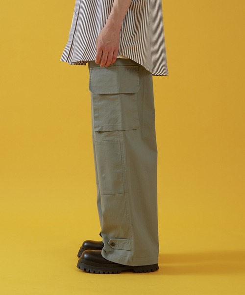improves（インプローブス）の「ワイドベルト カーゴパンツ 08187/10052（カーゴパンツ・メンズ・ブラック/ライトグリーン・マルチサイズ）」の4枚目の写真