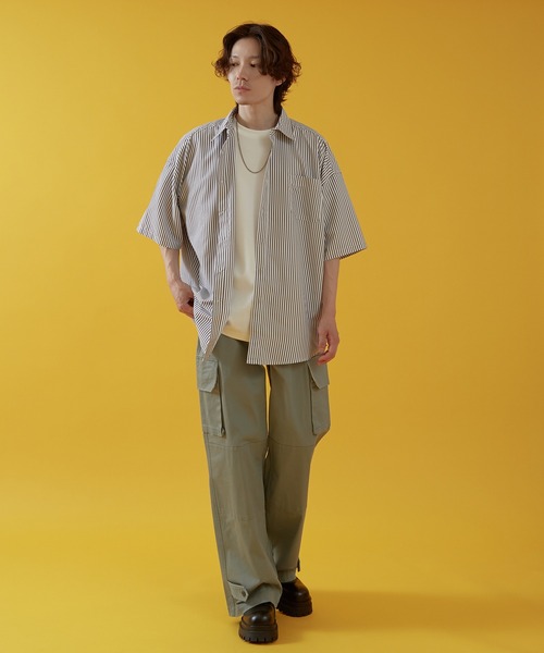 improves（インプローブス）の「ワイドベルト カーゴパンツ 08187/10052（カーゴパンツ・メンズ・ブラック/ライトグリーン・マルチサイズ）」の7枚目の写真