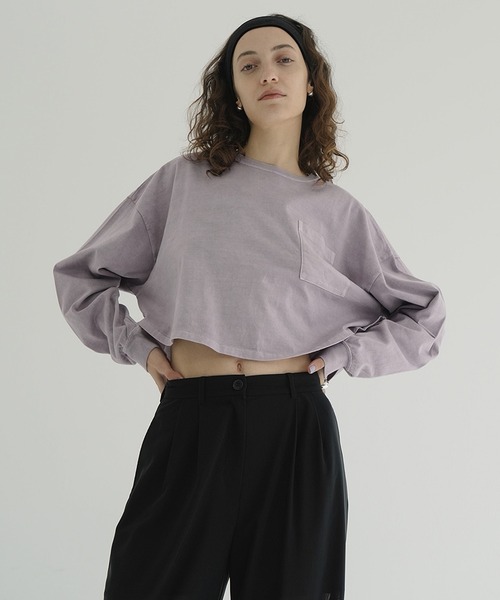 CLANE（クラネ）の「PIGMENT SHORT TOPS（Tシャツ/カットソー）」 - WEAR