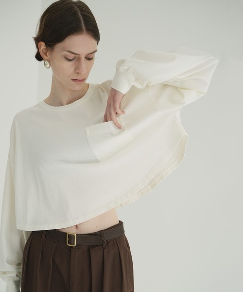 CLANE（クラネ）の「PIGMENT SHORT TOPS（Tシャツ/カットソー）」 - WEAR