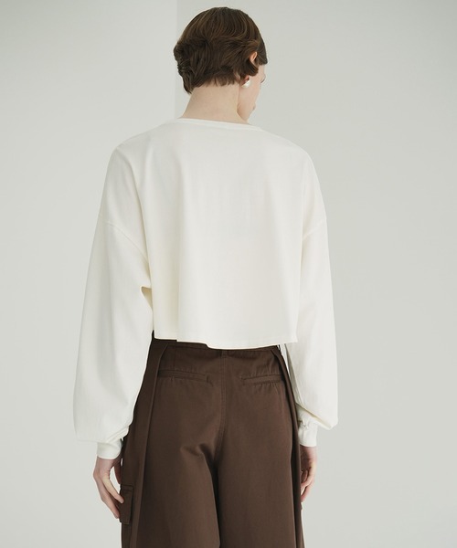 CLANE PIGMENT SHORT TOPS チャコールグレー CLANE 正規商品 トップス クラネ ピグメント ショート PIGMENT