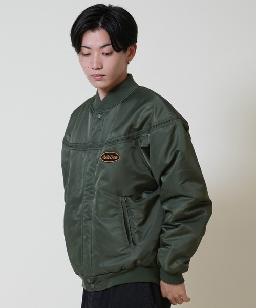 SANTA CRUZ(サンタクルーズ)の「【限定】SANTACRUZ/サンタクルーズ スライダーフライドジャケット 502254102(MA-1・メンズ・アーミー/ブラック・L/M)」の18枚目の写真