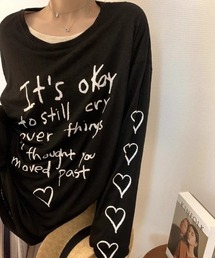 英字プリント」に該当するレディースのTシャツ/カットソーファッション