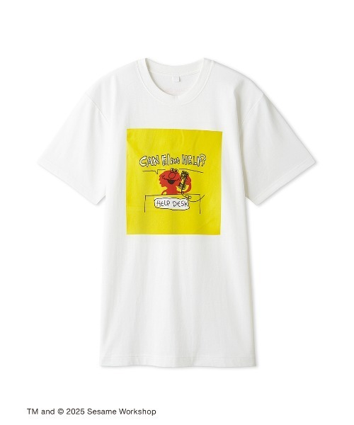 SESAME STREET(セサミストリート)の「【SESAME STREET MARKET×オガワナツミ】オリジナルアート Tシャツ(Tシャツ/カットソー・レディース・オフホワイト/グレー/ブルー/イエロー/ブラック・M/L)」の2枚目の写真