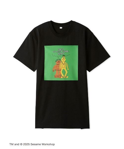 SESAME STREET(セサミストリート)の「【SESAME STREET MARKET×オガワナツミ】オリジナルアート Tシャツ(Tシャツ/カットソー・レディース・オフホワイト/グレー/ブルー/イエロー/ブラック・M/L)」の1枚目の写真