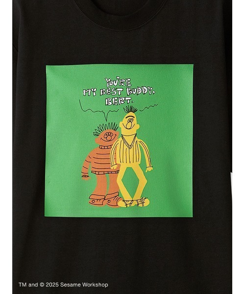 SESAME STREET(セサミストリート)の「【SESAME STREET MARKET×オガワナツミ】オリジナルアート Tシャツ(Tシャツ/カットソー・レディース・オフホワイト/グレー/ブルー/イエロー/ブラック・M/L)」の17枚目の写真