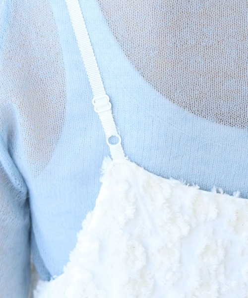 yuni（ユニ　）の「hana dot ジャカード キャミソールワンピース（ジャンパースカート・レディース・ブラック/アイボリー・FREE）」の11枚目の写真