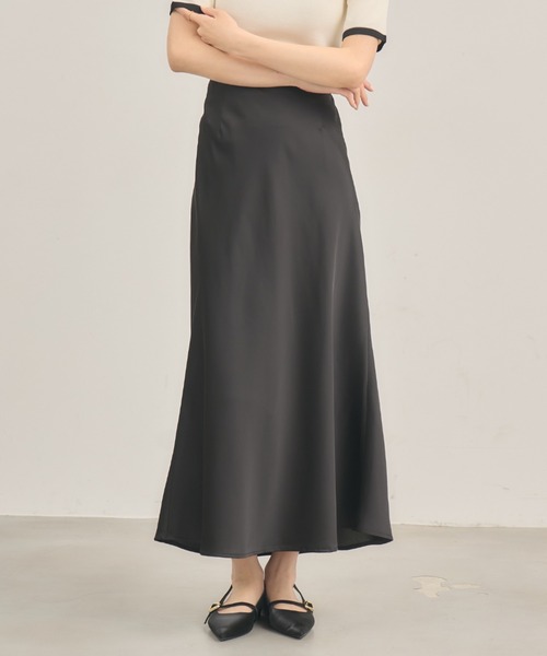 BEAUTY&YOUTH UNITEDARROWSサテンマーメイドフレアスカート ポリエステルサテン マーメイドフレアスカート | ビューティー＆ユース