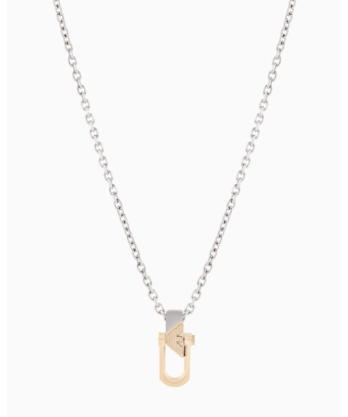 EMPORIO ARMANI(エンポリオアルマーニ)の「【エンポリオ アルマーニ】イーグルロゴ ペンダントネックレス ツートーン ステンレススチール(ネックレス・メンズ・その他1・FREE)」の3枚目の写真