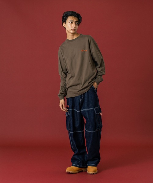 XLARGE（エクストララージ）の「DENIM CARGO PANTS（カーゴパンツ・メンズ・インディゴブルー/ブラック・30inch/32inch/34inch/36inch）」の10枚目の写真
