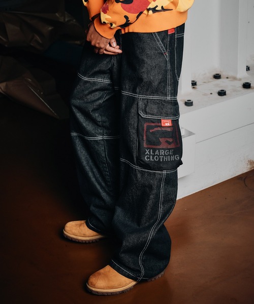 セール】DENIM CARGO PANTS（カーゴパンツ）｜XLARGE（エクストラ