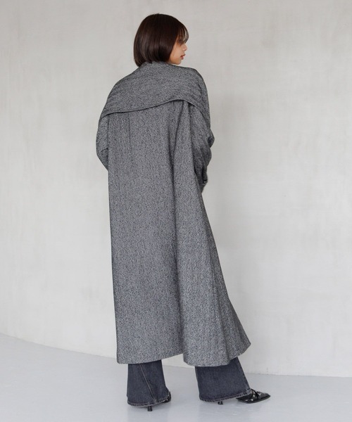 PAGEBOY（ページボーイ）の「ウールコンヘリンボーンコート（チェスターコート・レディース・ブラック系その他/ブラウン系その他・FREE）」の5枚目の写真