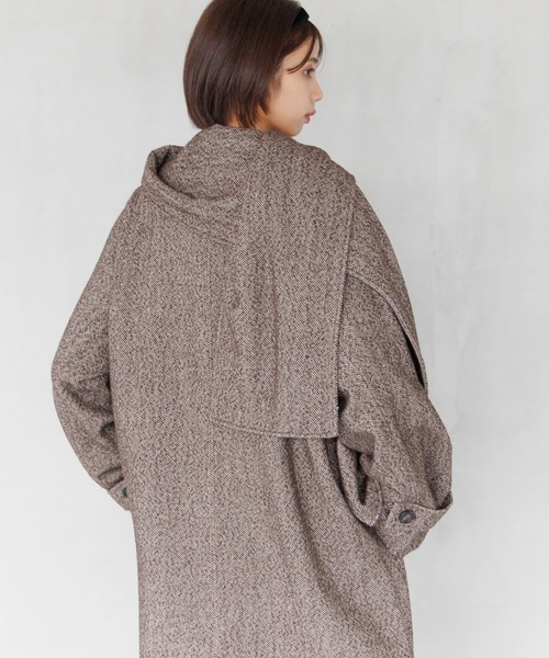 PAGEBOY（ページボーイ）の「ウールコンヘリンボーンコート（チェスターコート・レディース・ブラック系その他/ブラウン系その他・FREE）」の16枚目の写真