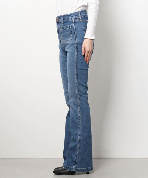 Gap ブーツカットデニム　ブラック GAP（ギャップ）の「ウォッシュウェル ブーツカットデニム