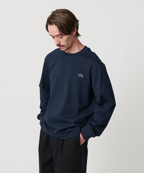 Lacoste 長袖カットソー ネイビー　ロンT LACOSTE tシャツ ベーシックロングスリーブTシャツ / 長袖T