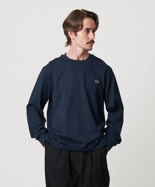 LACOSTE バーガンディ ハイネック長袖シャツ US M LACOSTE バーガンディ ハイネック長袖シャツ US M