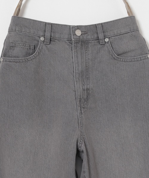 Honeys（ハニーズ）の「ストレートパンツ（股下６３ｃｍ）（デニムパンツ・レディース・ブルー系その他/グレー/ブルー系その他3/ライトグレー・3L/L/LL/M/S/SS）」の7枚目の写真