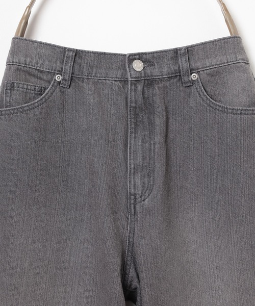 Honeys（ハニーズ）の「ストレートパンツ（股下６３ｃｍ）（デニムパンツ・レディース・ブルー系その他/グレー/ブルー系その他3/ライトグレー・3L/L/LL/M/S/SS）」の9枚目の写真