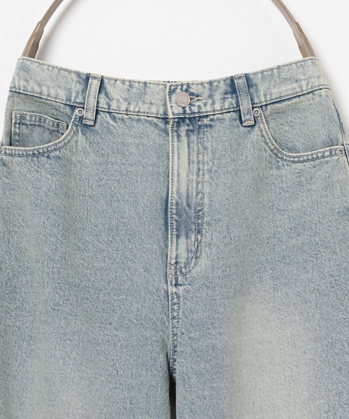 Honeys（ハニーズ）の「ストレートパンツ（股下６３ｃｍ）（デニムパンツ・レディース・ブルー系その他/グレー/ブルー系その他3/ライトグレー・3L/L/LL/M/S/SS）」の13枚目の写真