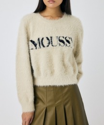 MOUSSY(マウジー)の【ZOZO・一部店舗限定】SHAGGY MOUSSY LOGO KNIT / シャギーマウジーロゴニット(ニット/セーター)