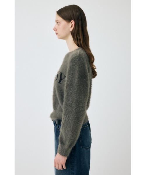ZOZO・一部店舗限定】SHAGGY MOUSSY LOGO KNIT / シャギー